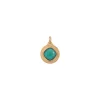 Louise faceted cabochon pendant necklace - turquoise