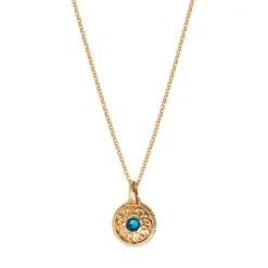 Louise mid-length necklace - turquoise