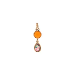 Louise pendant necklace - orange