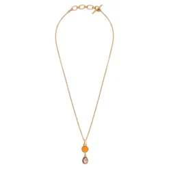 Louise pendant necklace - orange