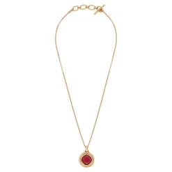 Louise pendant necklace - red