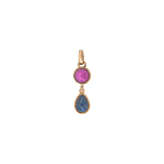 Louise pendant necklace - blue