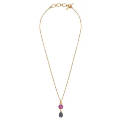 Louise pendant necklace - blue