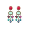 Louise pierced stud earrings - blue