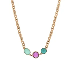 Louise short necklace - blue