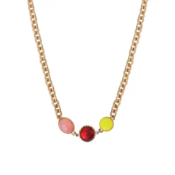 Louise short necklace - red