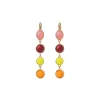 Louise sleeper earrings - red
