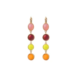 Louise sleeper earrings - red