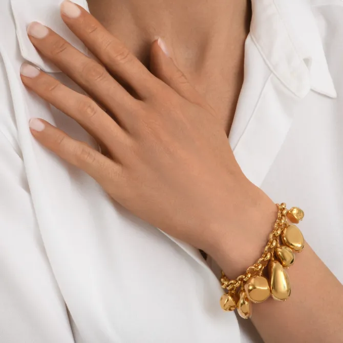 Loulou adjustable chain bracelet - gold