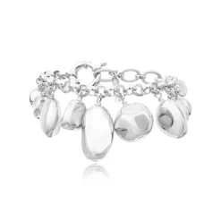 Loulou Adjustable Chain Bracelet - Silver