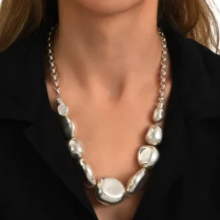 Loulou adjustable necklace - silver