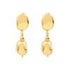 Loulou clip-on drop earrings - gold