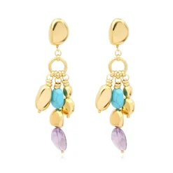 Loulou clip-on earrings - multicoloured