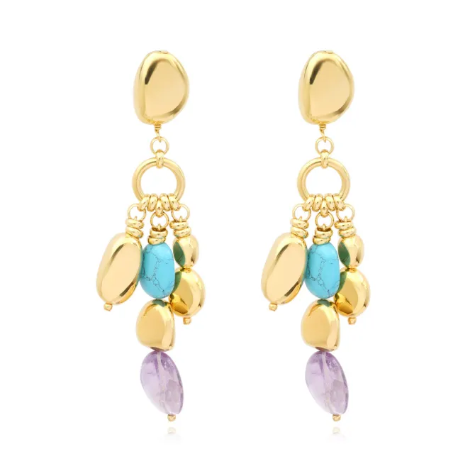 Loulou clip-on earrings - multicoloured