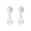 Loulou clip-on earrings - silver