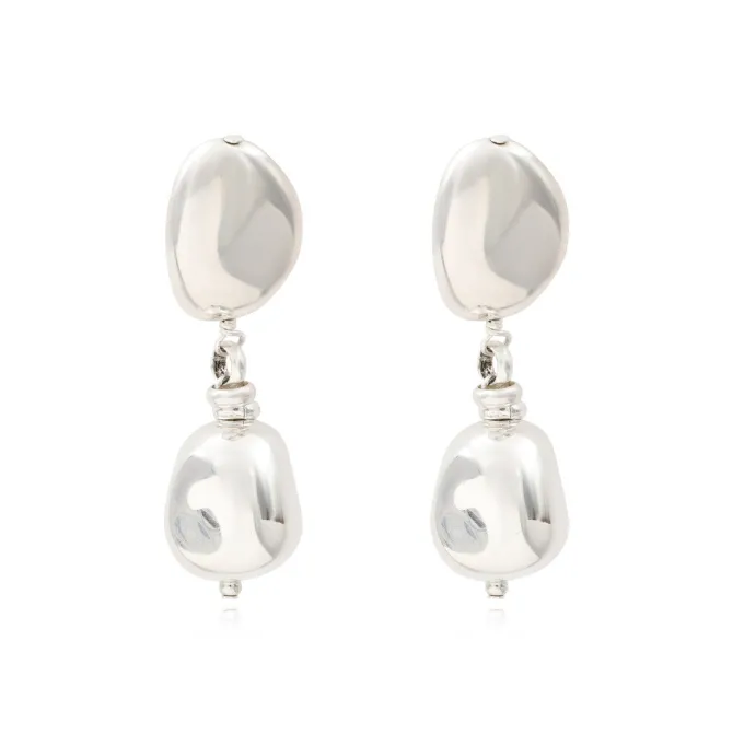 Loulou clip-on earrings - silver