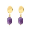 Loulou clip-on earrings - violets