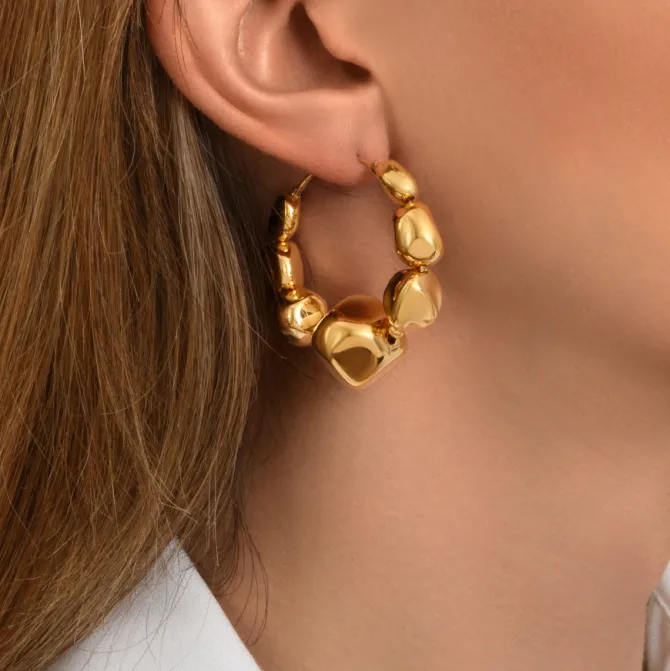 Loulou hoop earrings - gold