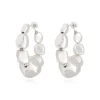 Loulou hoop earrings - silver