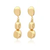 Loulou long clip-on earrings - gold