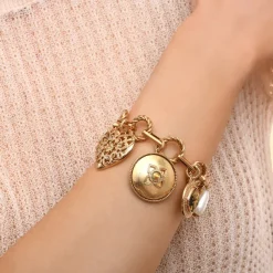 Lucky Charm Flexible Chain Bracelet - Gold