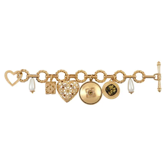 Lucky Charm Flexible Chain Bracelet - Gold
