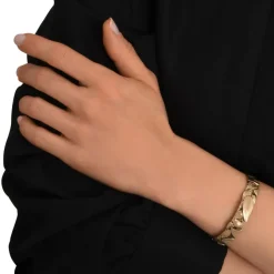 Lucy adjustable bangle bracelet - white