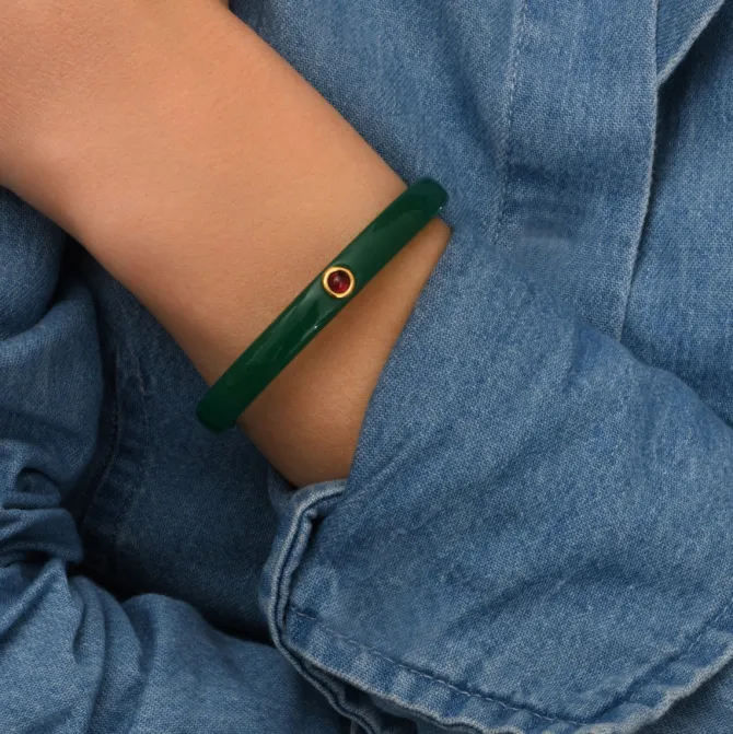 Masseria bangle bracelet - green