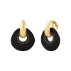 Masseria clip-on earrings - black