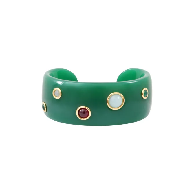 Masseria cuff bracelet - green