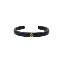Masseria fine bangle bracelet - black