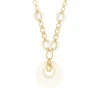 Masseria long chain necklace - white