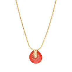 Masseria pendant necklace - coral