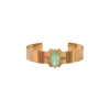 Metallic Sun Bangle Bracelet - Turquoise