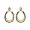 Ninon clip-on earrings - turquoise
