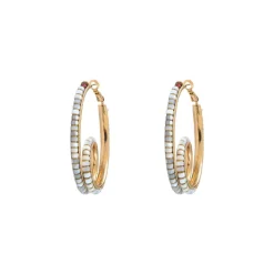 Ninon hoop earrings - mother-of-pearl