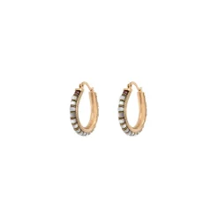 Ninon hoop earrings - white