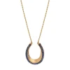Ninon long necklace - blue
