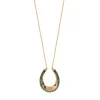 Ninon long necklace - green
