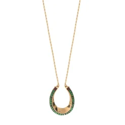 Ninon long necklace - green