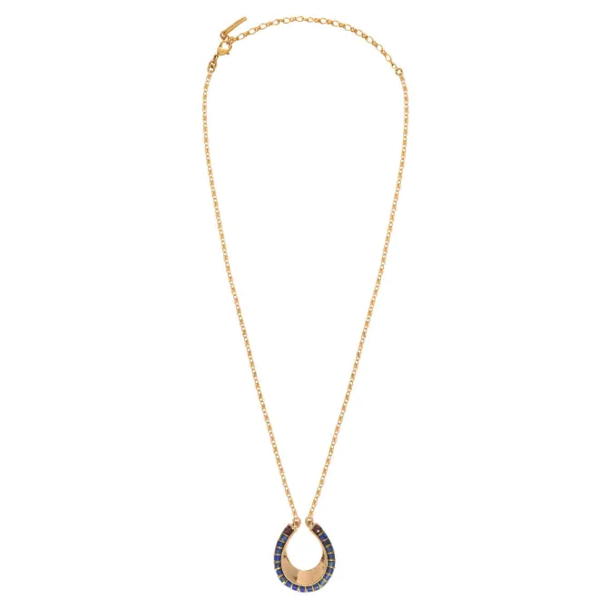 Ninon pendant necklace - blue