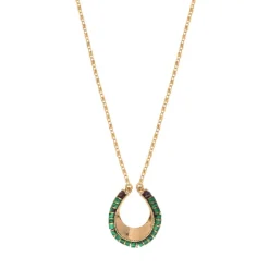 Ninon pendant necklace - green