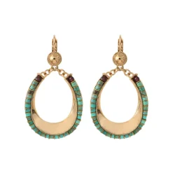Ninon sleeper earrings - turquoise