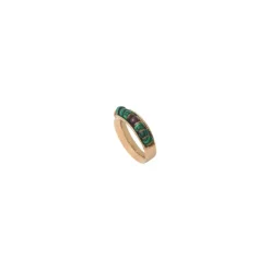 Ninon wide ring - green