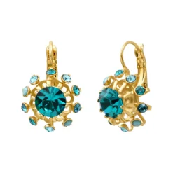 Noémie small sleeper earrings - turquoise