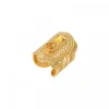 Noor adjustable medium ring - yellow