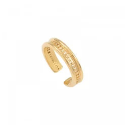 Noor adjustable thin ring - gold