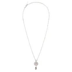 Noor delicate pendant necklace - silver