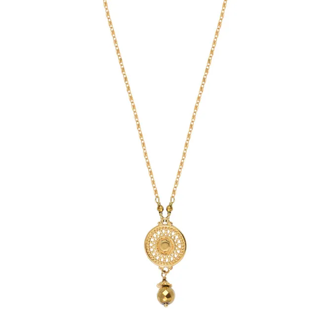 Noor delicate pendant necklace - gold
