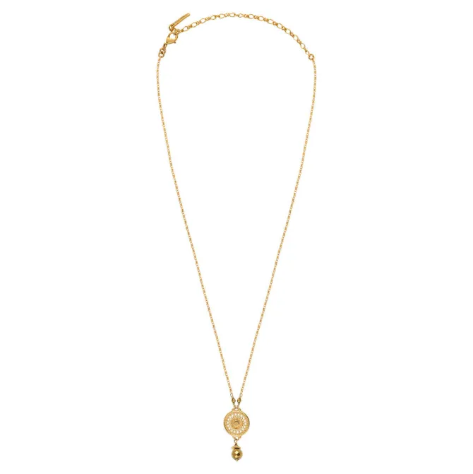 Noor delicate pendant necklace - gold